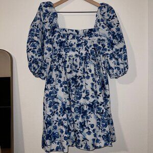 Emerson Poplin Puff Sleeve Mini Dress